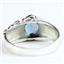 925 Sterling Silver Men's Nugget Ring, London Blue Topaz, SR368