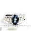 925 Sterling Silver Men's Nugget Ring, London Blue Topaz, SR368