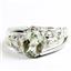 925 Sterling Silver Men's Nugget Ring, Green Amethyst, SR368