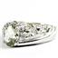 925 Sterling Silver Men's Nugget Ring, Green Amethyst, SR368
