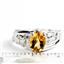 925 Sterling Silver Men's Nugget Ring, Citrine, SR368