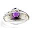 925 Sterling Silver Men's Nugget Ring, Amethyst, SR368