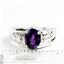 925 Sterling Silver Men's Nugget Ring, Amethyst, SR368