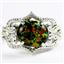 SR367, Created Black Opal, 925 Sterling Silver Ladies Ring