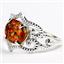 SR367, Created Red Brown Opal, 925 Sterling Silver Ladies Ring