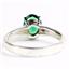 925 Sterling Silver Ladies Filigree Ring, Russian Nanocrystal Emerald, SR371