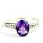 925 Sterling Silver Ladies Ring, Amethyst, SR371