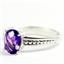 925 Sterling Silver Ladies Ring, Amethyst, SR371