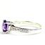 925 Sterling Silver Ladies Ring, Amethyst, SR371