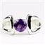 SR307, Amethyst, 925 Sterling Silver Ladies Ring