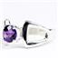 SR307, Amethyst, 925 Sterling Silver Ladies Ring