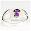 SR307, Amethyst, 925 Sterling Silver Ladies Ring
