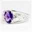 SR306, Amethyst, 925 925 Sterling Silver Ladies Ring