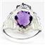 SR260, Amethyst, 925 Sterling Silver Ring