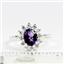 SR235, Amethyst, 925 Sterling Silver Ring