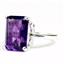 SR189, Amethyst, 925 Sterling Silver Ladies Ring