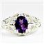 925 Sterling Silver Ladies Ring, Amethyst, SR113
