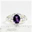 925 Sterling Silver Ladies Ring, Amethyst, SR113