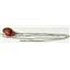 925 Sterling Silver Threader Earrings, Created Padparadscha Sapphire, SE005