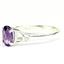 925 Sterling Silver Ladies Ring, Amethyst, SR300