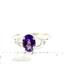 925 Sterling Silver Ladies Ring, Amethyst, SR300