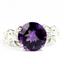 925 Sterling Silver Ladies Butterfly Ring, Amethyst, SR292
