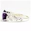 925 Sterling Silver Ladies Butterfly Ring, Amethyst, SR292