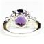 925 Sterling Silver Ladies Butterfly Ring, Amethyst, SR292