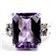 SR183, Amethyst, 925 Sterling Silver Ladies Ring