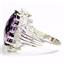 925 Sterling Silver Ladies Halo Ring, Amethyst, SR270
