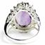925 Sterling Silver Ladies Halo Ring, Amethyst, SR270