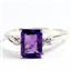 SR171, Amethyst, 925 Sterling Silver Ladies Ring