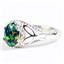 SR137, Black Created Opal, 925 Sterling Silver Ring