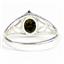 SR137, Black Created Opal, 925 Sterling Silver Ring