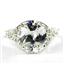 SR057, Cubic Zirconia, 925 Sterling Silver Ladies Ring