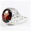 Sterling Silver Ladies Ring, Mozambique Garnet, SR009