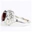 Sterling Silver Ladies Ring, Mozambique Garnet, SR009