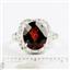 Sterling Silver Ladies Ring, Mozambique Garnet, SR009
