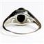Sterling Silver Ladies Ring, Black Onyx, SR005