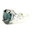 London Blue Topaz (concave cut), 925 Sterling Silver Ladies Ring, SR057