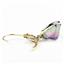 14k Gold Leverback Earrings, Mystic Fire Topaz, E211