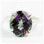 Sterling Silver Ladies Ring, Mystic Fire Topaz, SR055