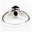 Black Onyx, 925 Sterling Silver Topaz Ladies Ring, SR058