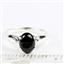 Black Onyx, 925 Sterling Silver Topaz Ladies Ring, SR058