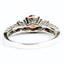 925 Sterling Silver Engagement Ring, Created Padparadscha Sapphire, SR254