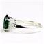 925 Sterling Silver Ladies Filigree Ring, Russian Nanocrystal Emerald, SR244