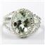 Green Amethyst (Prasiolite), 925 Sterling Ladies Silver Ring, SR070