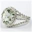Green Amethyst (Prasiolite), 925 Sterling Ladies Silver Ring, SR070