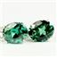 925 Sterling Silver Leverback Earrings, Russian Nanocrystal Emerald, SE107