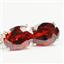 925 Sterling Silver Leverback Earrings, Garnet CZ, SE007